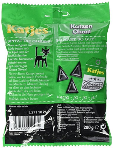 Katjes Katzen Ohren Er Pack X G Beutel Erdbeerschn Re