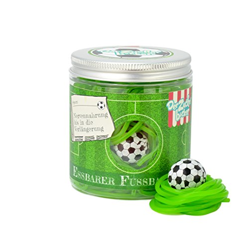 Der essbare Fußballrasen – 150g Apfel-Fruchtgummi-Schnüre