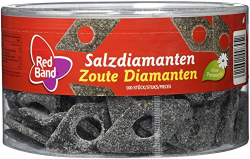 Red Band Salzdiamanten Lakritz, 100 Stück, 1er Pack (1 x 1180 g)