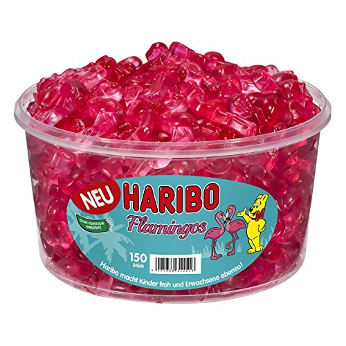 Haribo Flamingos, 150 Stück, 1200 g Dose