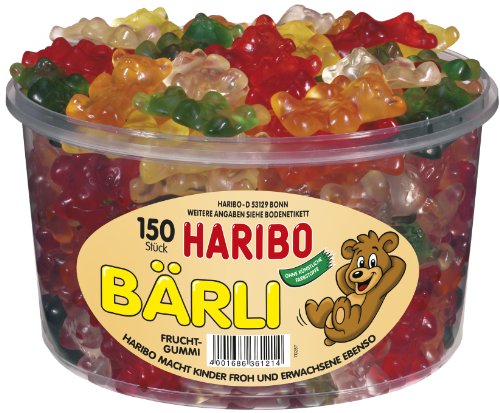 Haribo Bärli, 1er Pack (1 x 1.2 kg Dose)