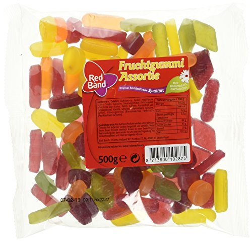 Red Band Fruchtgummi Assortie, 12er Pack (12 x 500 g Beutel)