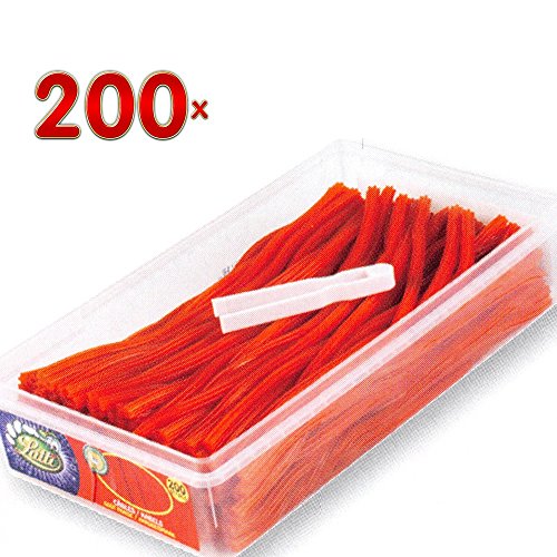 Lutti Cables Fraises / Erdbeerschnüre 200 Stck. Dose