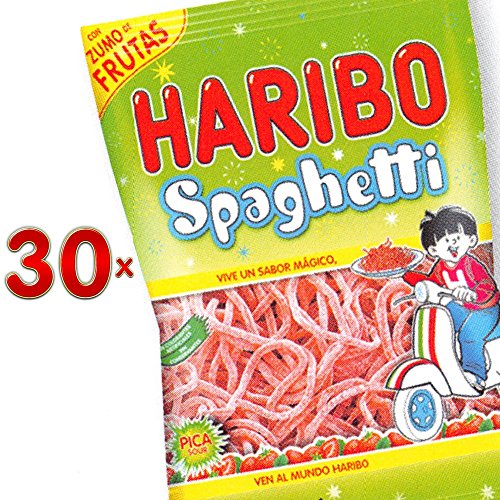 Haribo Spaghetti Fresa Pica Sachet 24 x 80g Packung