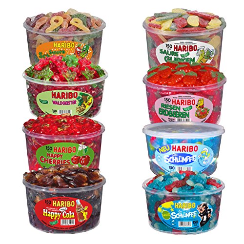 Haribo Mix Paket, 8 Dosen, 10.2 KG