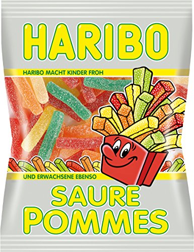 Haribo Saure Pommes, 24er Pack (24 x 100 g Beutel)